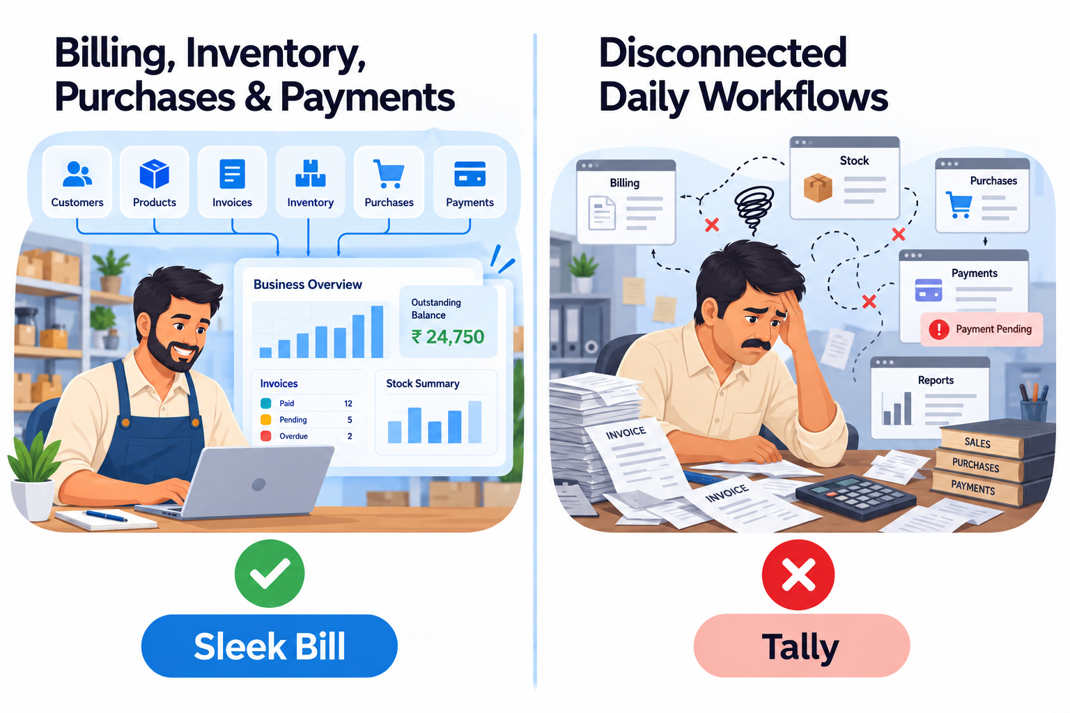 Sleek Bill connected billing and business workflow