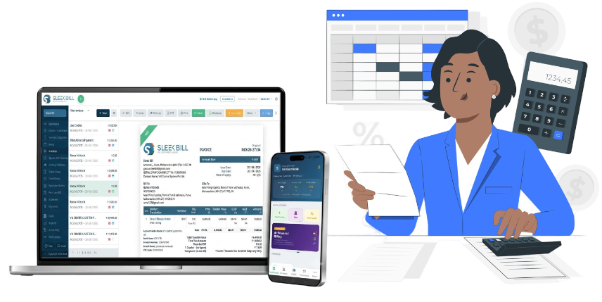 Sleek Bill GST and accounting workflow
