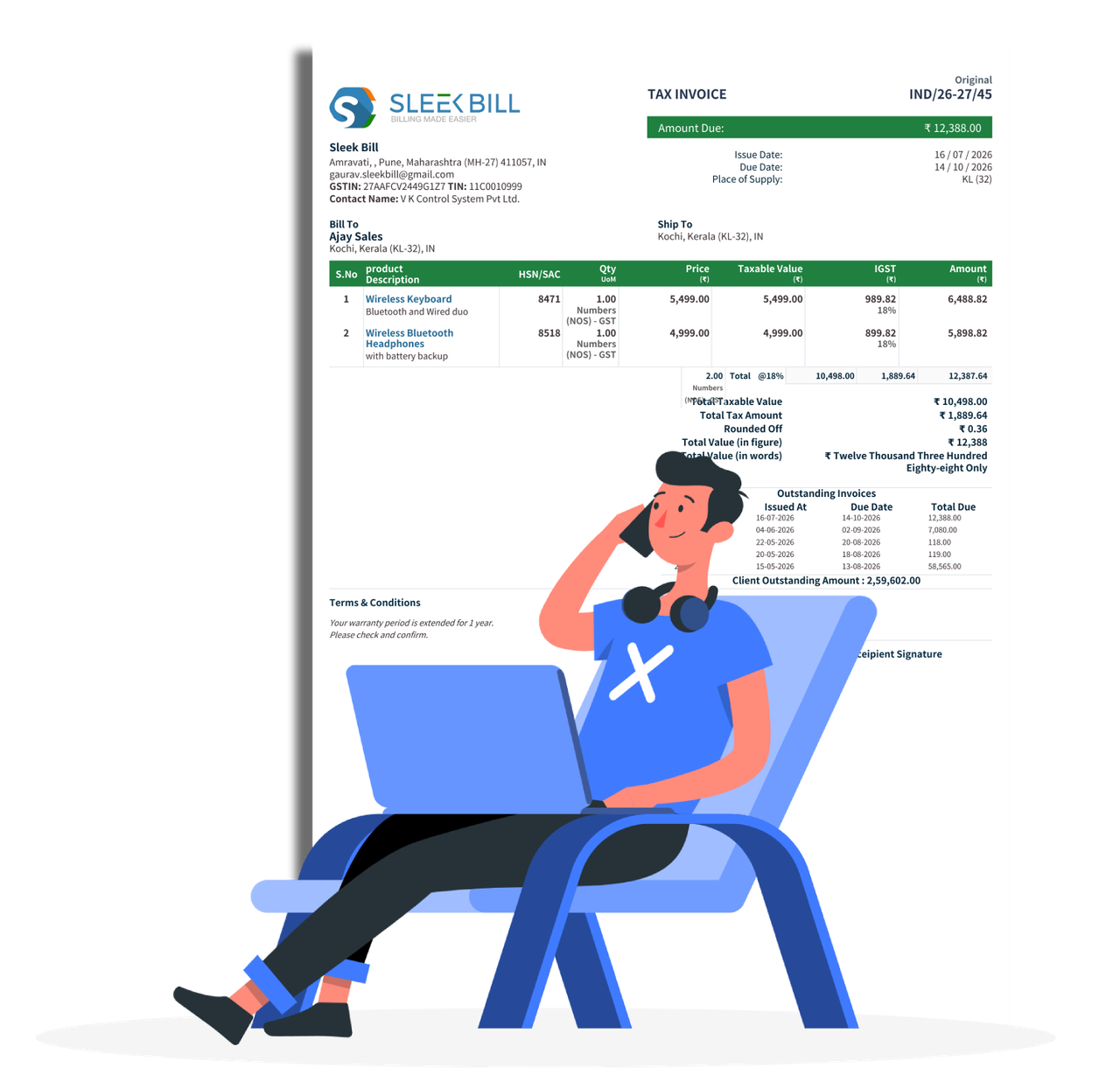 Sleek Bill Professional Invoicing Software for Freelancers