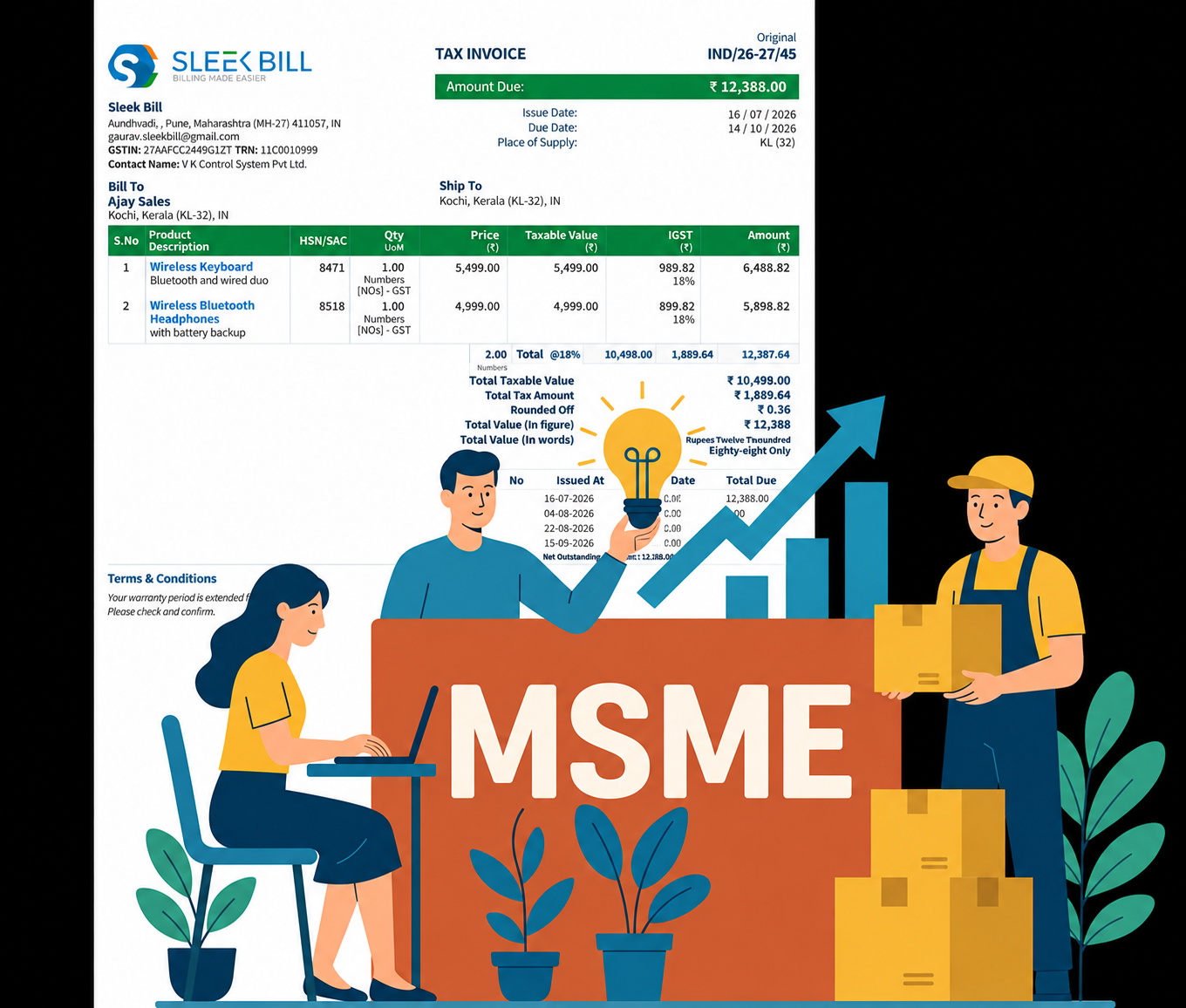 Sleek Bill Billing Software for MSMEs