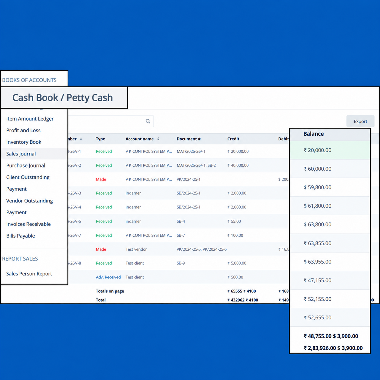 Sleek Bill Cash Flow Management