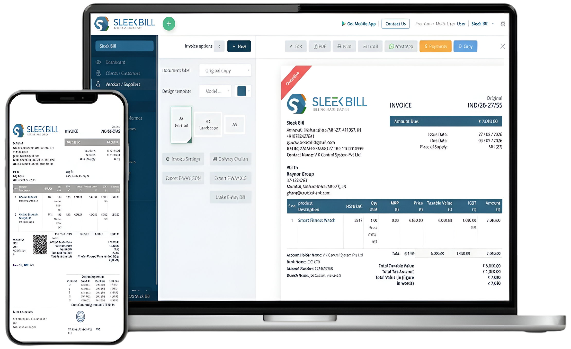 Sleek Bill GST Invoice Software