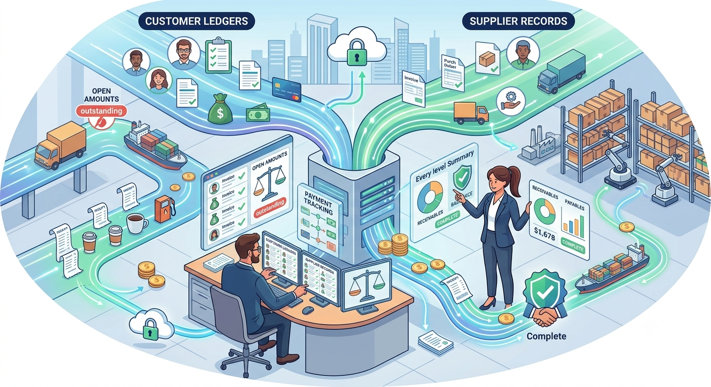 Sleek Bill customer supplier ledger management